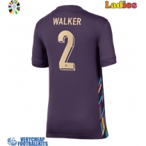 England Kyle Walker #2 Replica Away Shirt Ladies Euro 2024 Short Sleeve